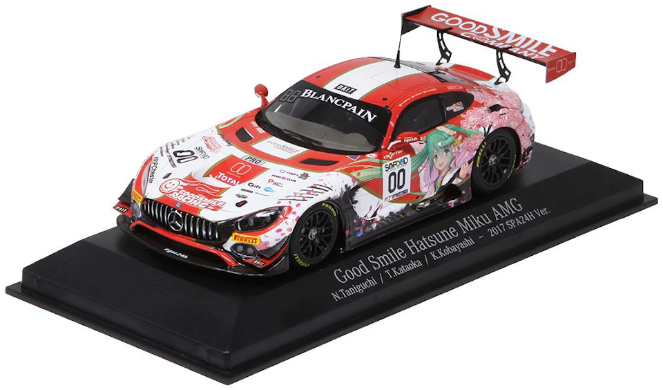 Good Smile Company Racing Hatsune Miku Gt Project Amg 17 Spa 24 Hours Version 1 43 Mini Scale Car Model Red
