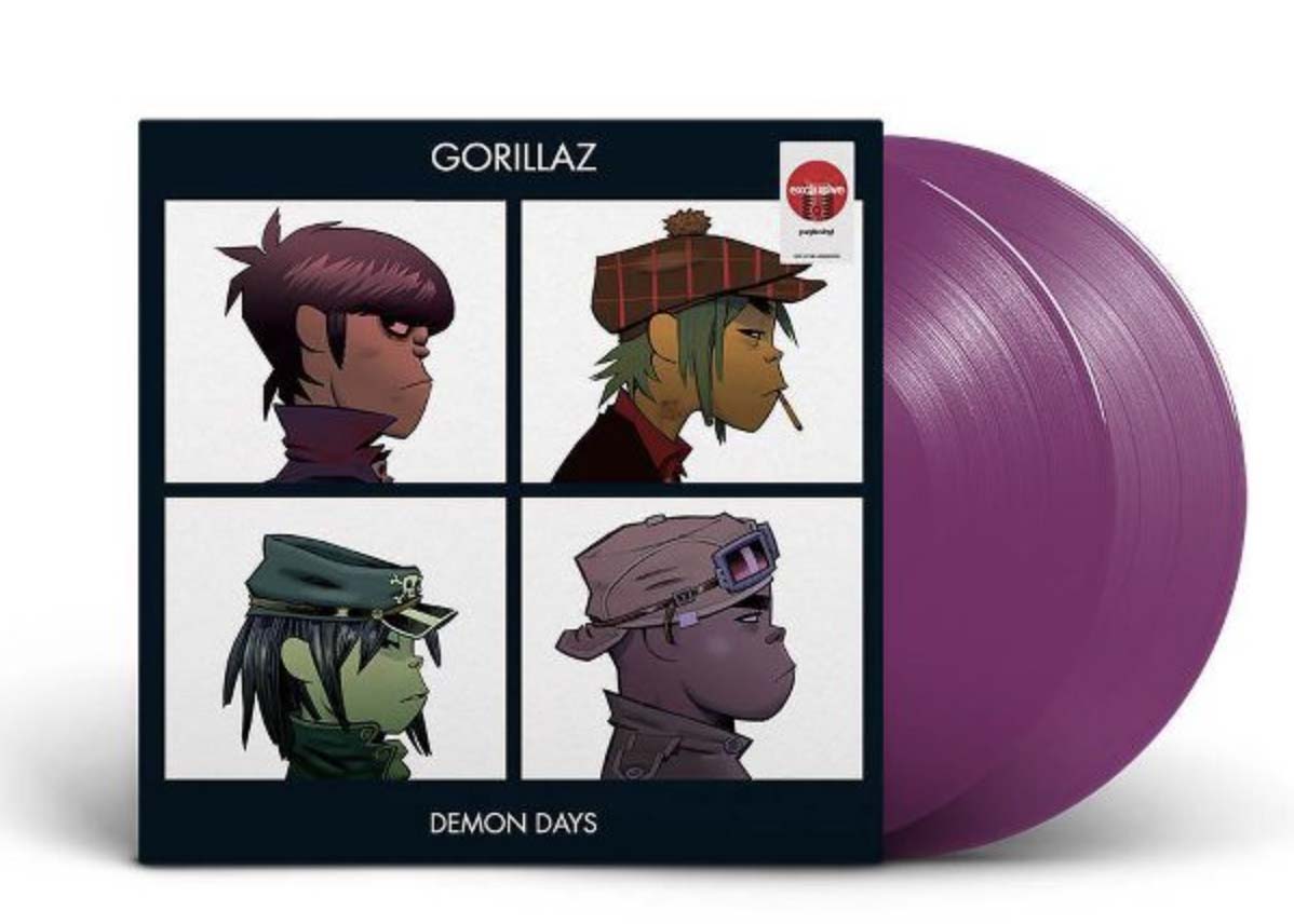 Gorillaz Demon Days Target Exclusive 2XLP Vinyl Purple