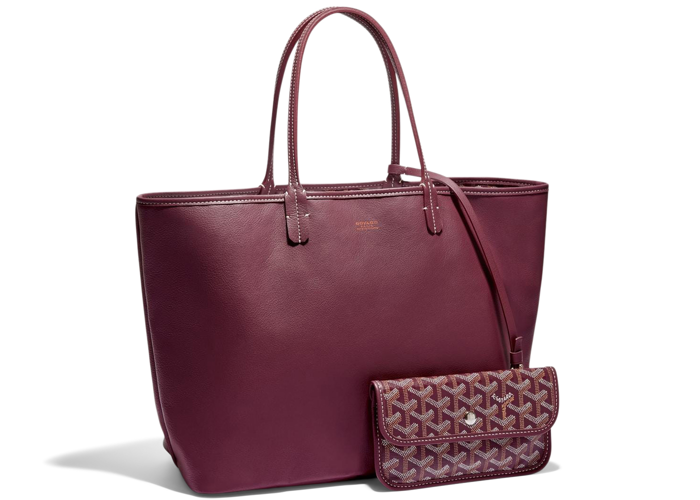 Goyard discount burgundy tote