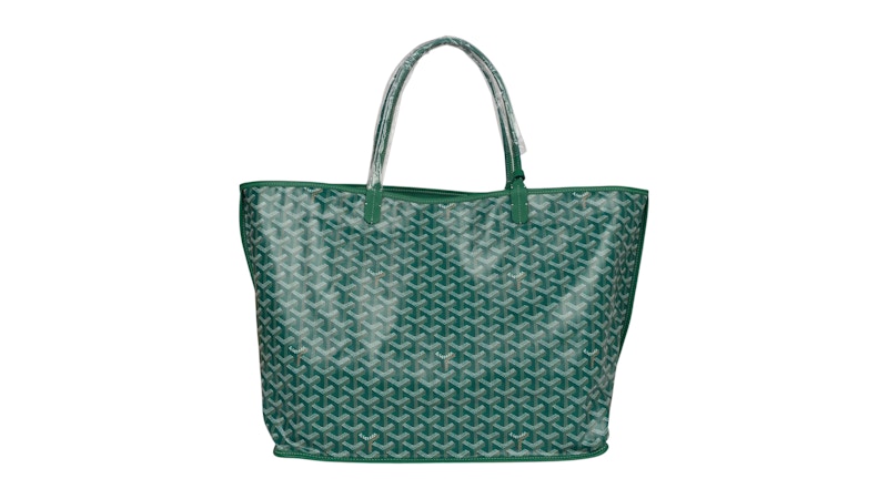 Goyard Anjou Tote PM Green in Calfskin/Canvas with Palladium-tone US