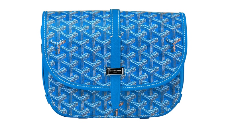 レア【GOYARD】キャンバス BELVEDERE メッセンジャーバッグ Goyard Black Goyardine Canvas And Chevroches Calfskin