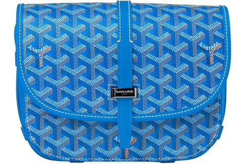 Goyard Belvedere PM Sky Blue in Canvas/Cowhide with Palladium-tone