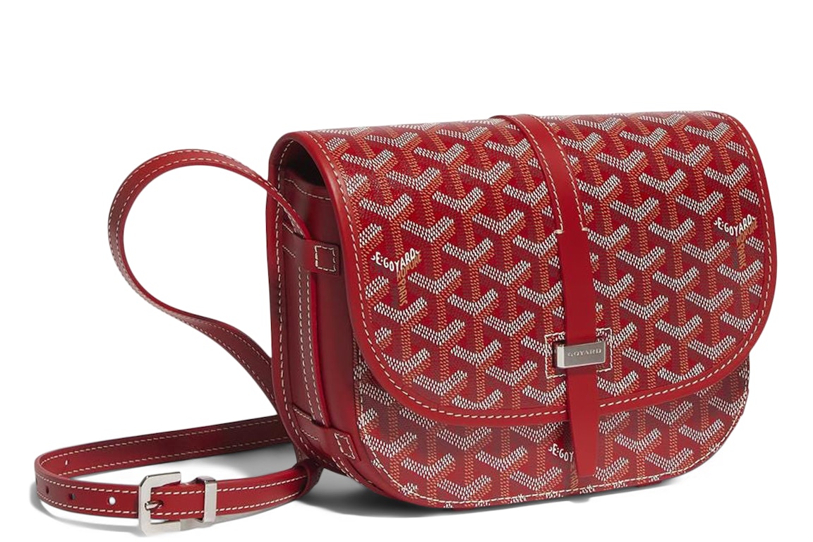 Pre-owned Goyard Belvedere Pm Red