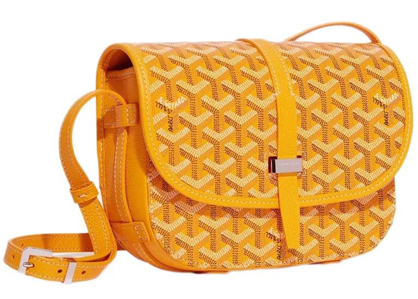 yellow goyard purse