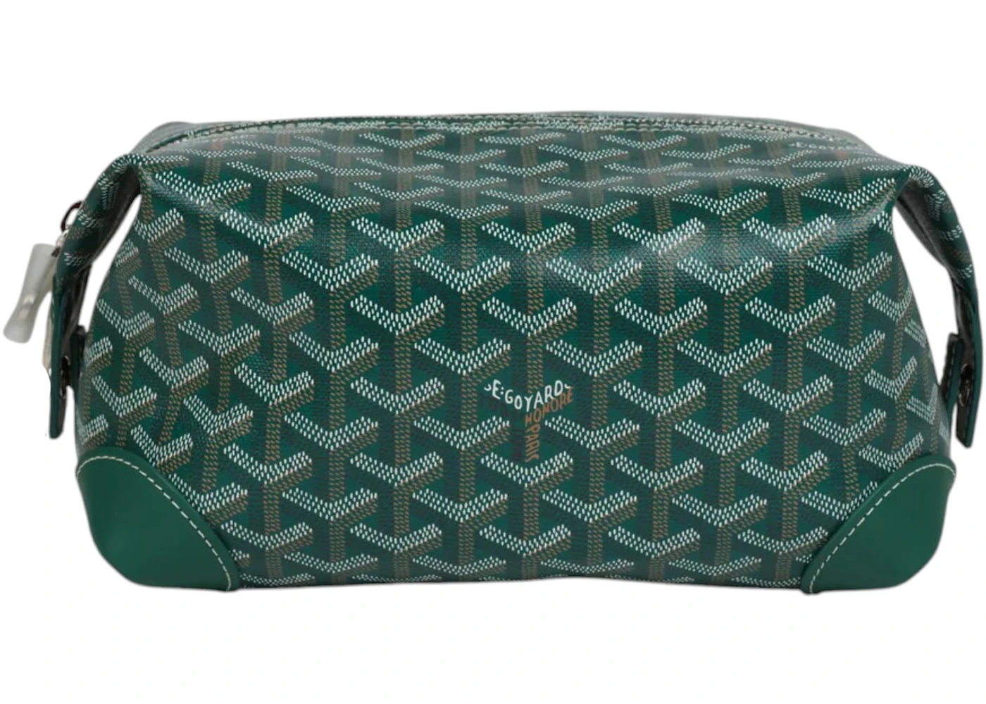 Green Goyard Toiletry Case Goyard Boeing 25 Toilet Bag Green In