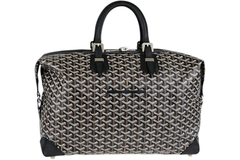 Goyard Boeing Boston Goyardine 45 Schwarz in Coated Canvas/Leather
