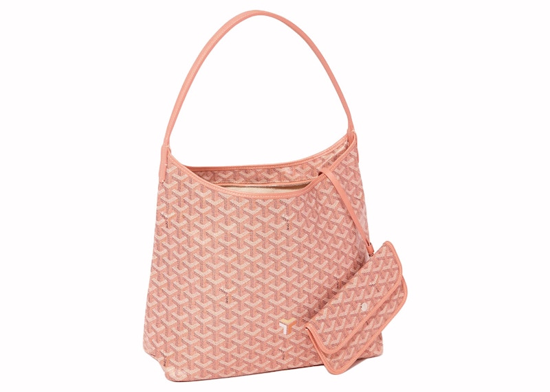Goyard Boheme Hobo Bag Pearly Coral in Canvas/Calfskin with 