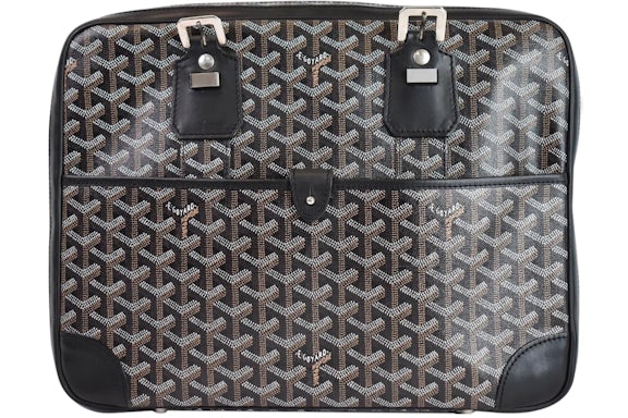 Goyard Ambassade Briefcase Goyardine PM Black