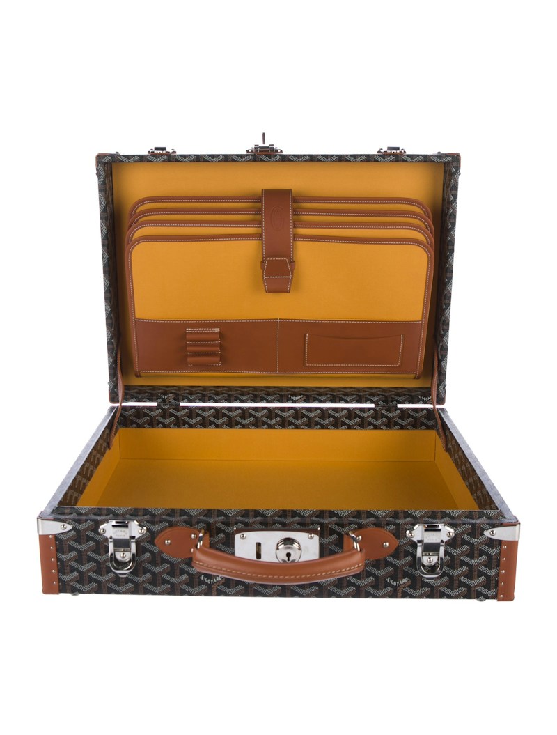 Goyard Trunk Briefcase Goyardine Black - US