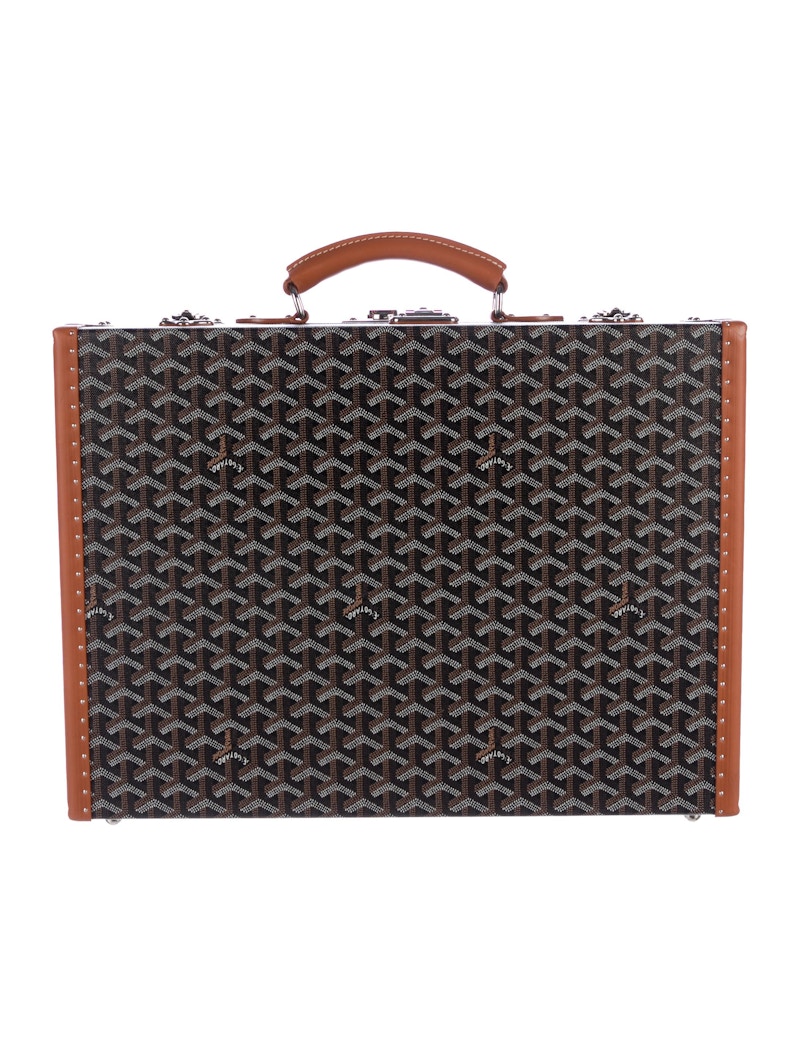 Goyard Trunk Briefcase Goyardine Black - JP