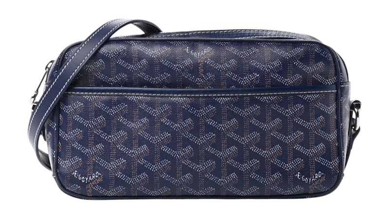 Goyard Cap Vert Crossbody Goyardine Navy Blue in Coated