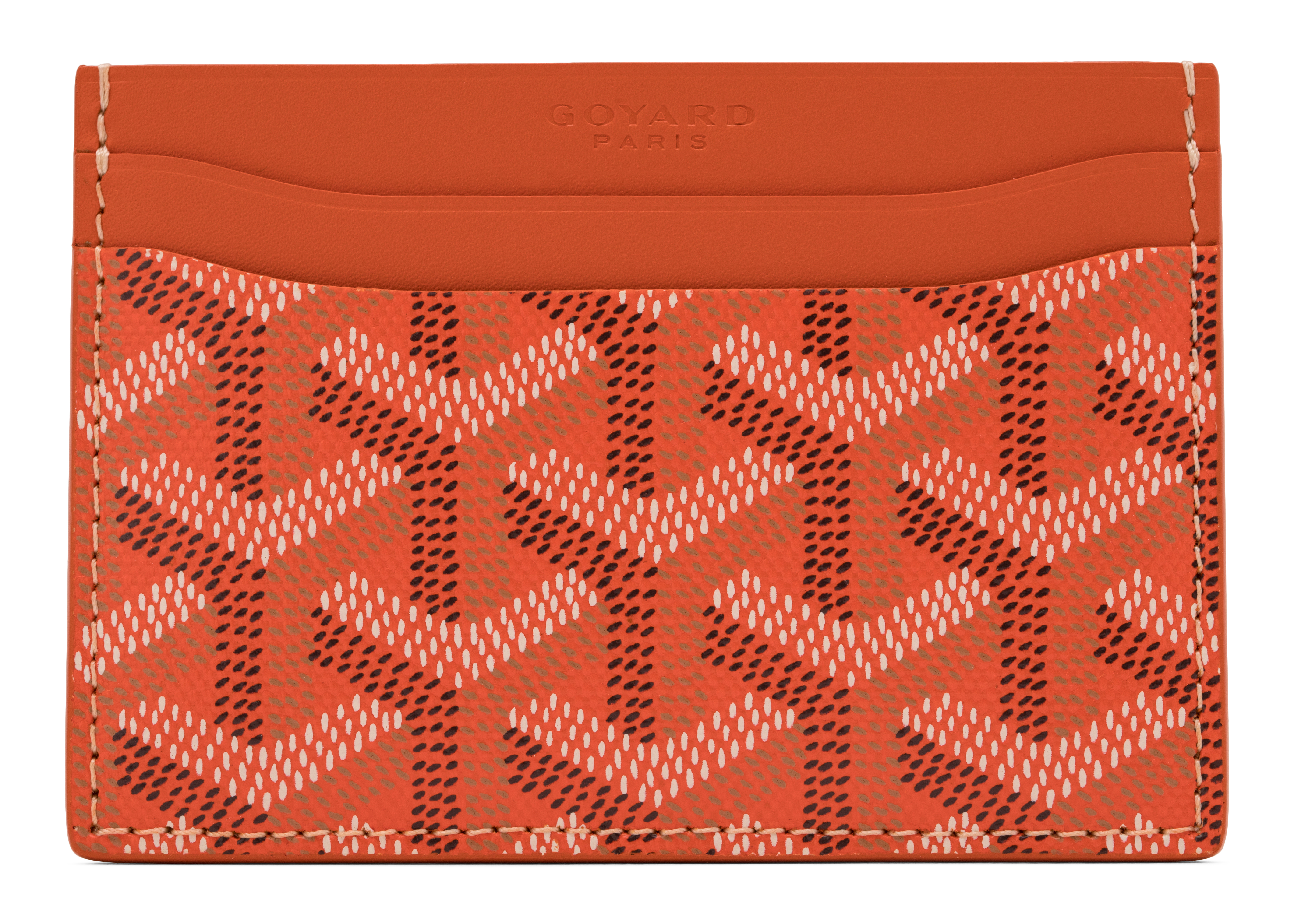 goyard orange wallet