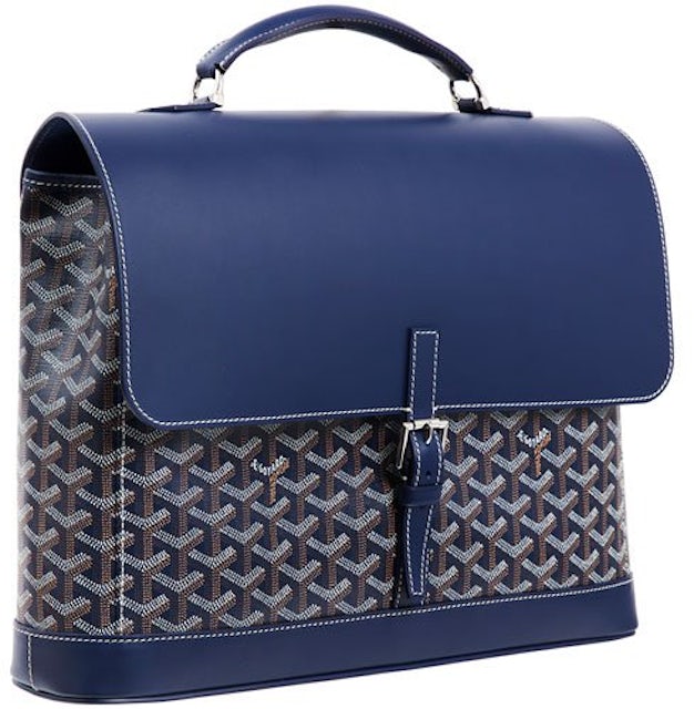 Goyard Goyardine Grand Bleu GM - Brown Messenger Bags, Bags - GOY22085