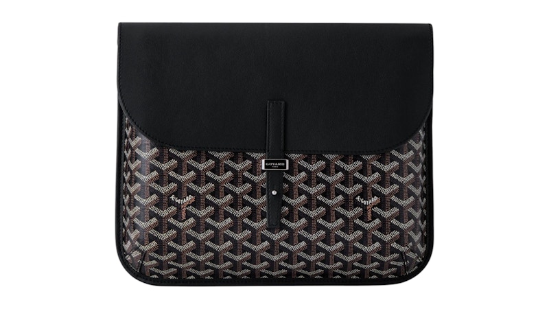 Pre-owned Goyard Women's Coursier Messenger Bag In Black/tan In Multi