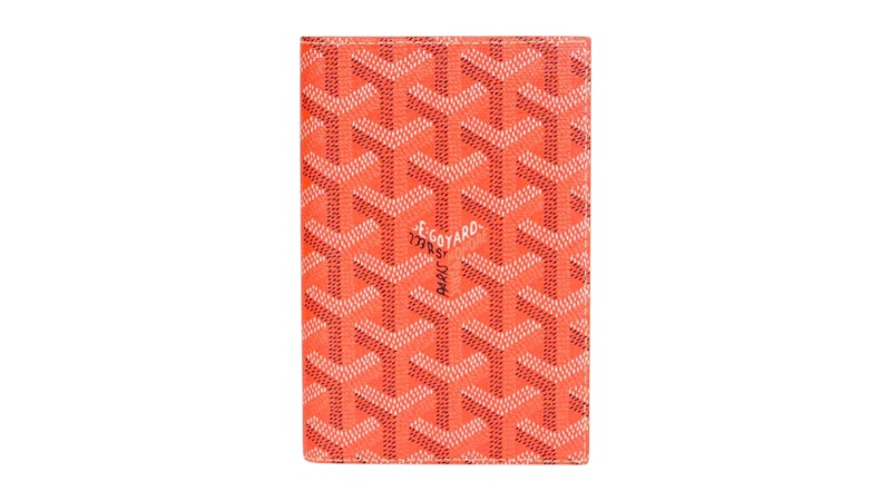 Goyard Grenelle Passport Cover Orange in Coated Canvas - US