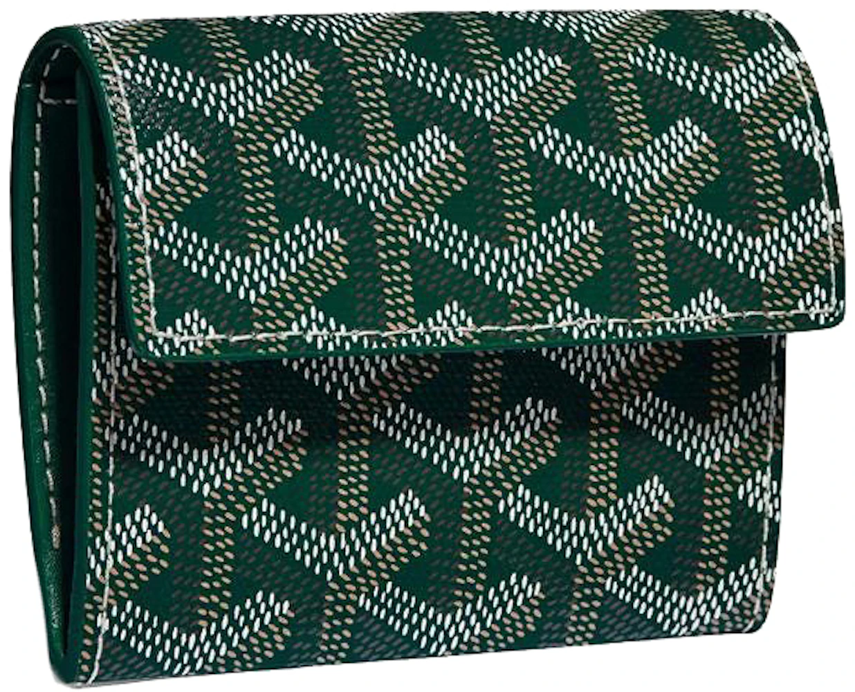 Goyard Marigny Wallet Green in Canvas/Calfskin Leather with Palladium-tone  - US
