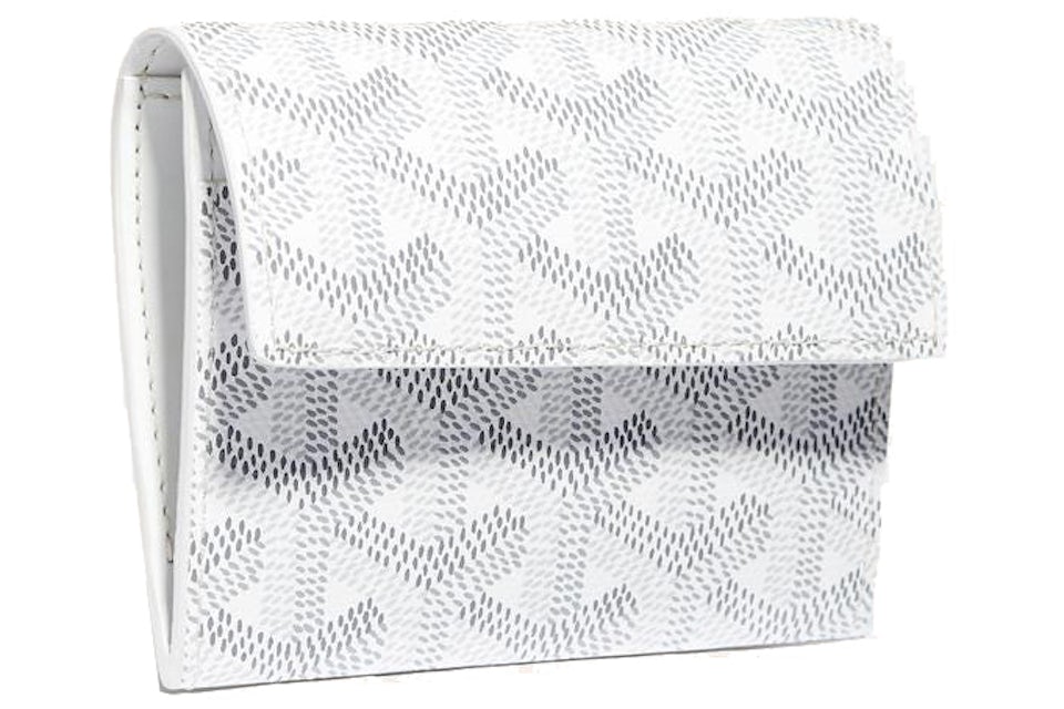 Goyard Marigny Wallet White in Canvas/Calfskin Leather with