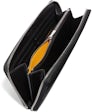 GOYARD Goyardine Matignon Zip Around GM Wallet Black Gold 1269264