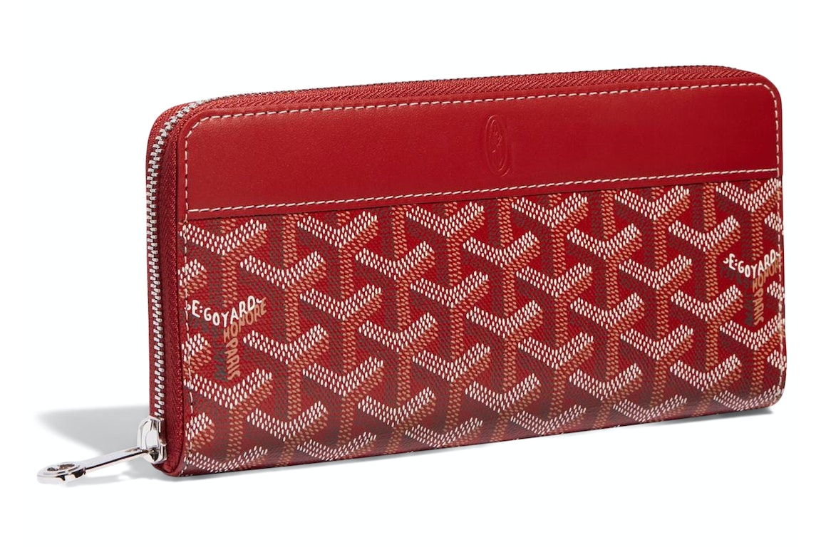 Pre-owned Goyard Matignon Wallet Gm Red