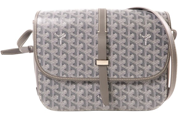 Goyard Belvedere Messenger Goyardine MM Gray