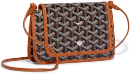 Goyard Plumet Bag Clutch Crossbody Wallet Brown / Black Coated Canvas –  Mightychic