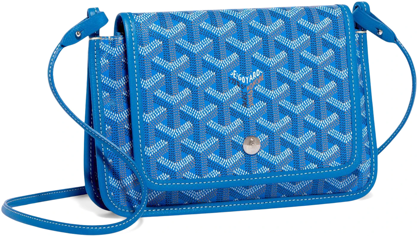 GOYARD Plumet Crossbody Pouch Pochette Bag Wallet Turquoise blue