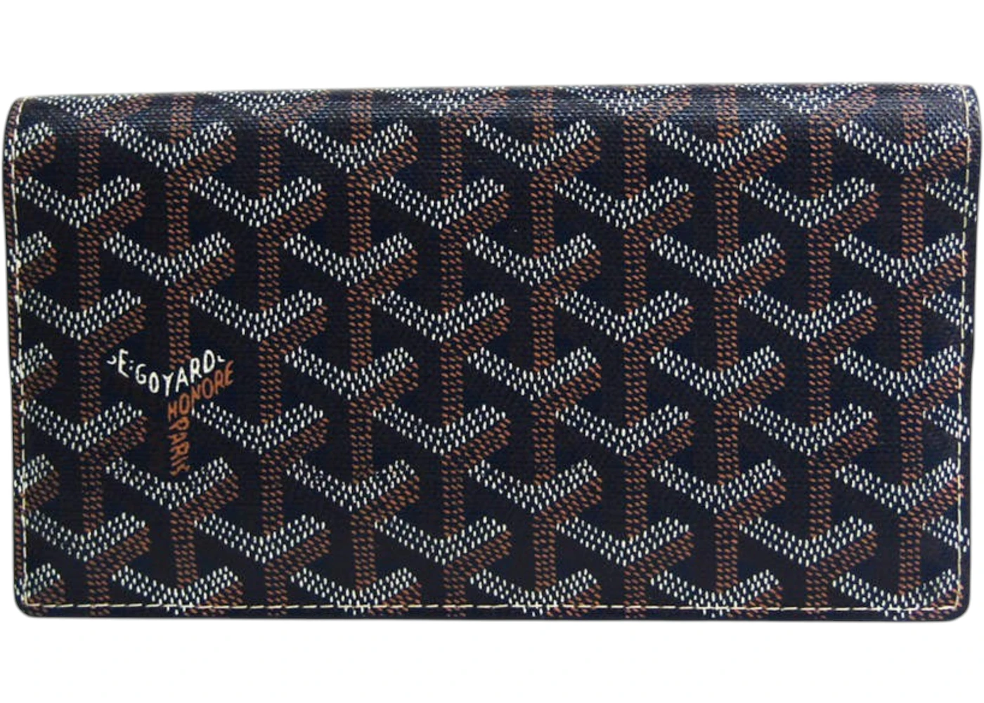 Goyard Richelieu Wallet Goyardine Navy in Coated Canvas with