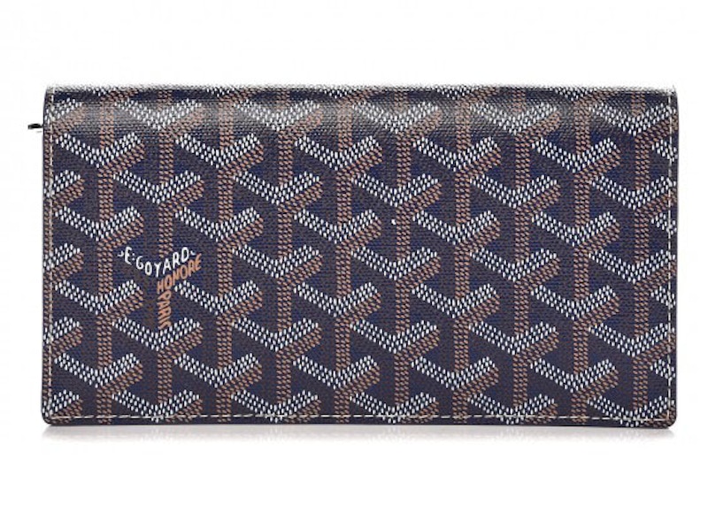 Goyard Richelieu Wallet Goyardine Navy in Coated Canvas with