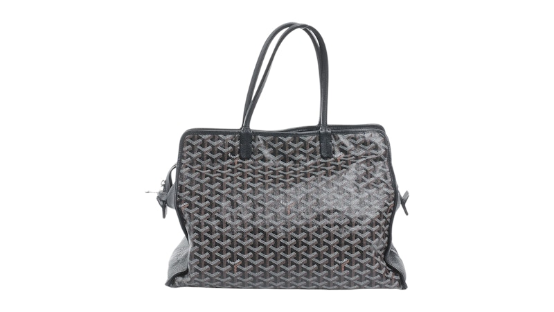 Goyard Sac Hardy Pet Carrier Goyardine PM Black in Coated Canvas