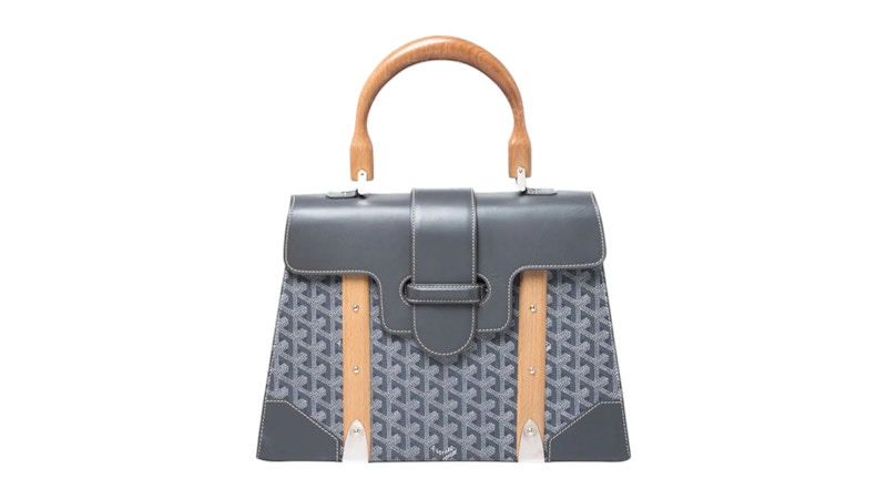 Goyard Saigon Structure Mini Bag Gray in Canvas/Cowhide Leather