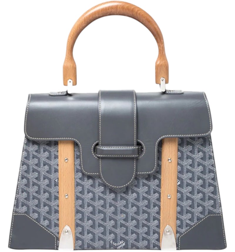 Goyard Saigon Structure Mini Bag Gray in Canvas/Cowhide Leather