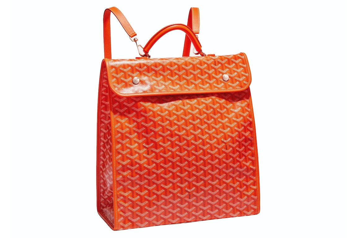 Pre-owned Goyard Saint Léger Backpack Orange