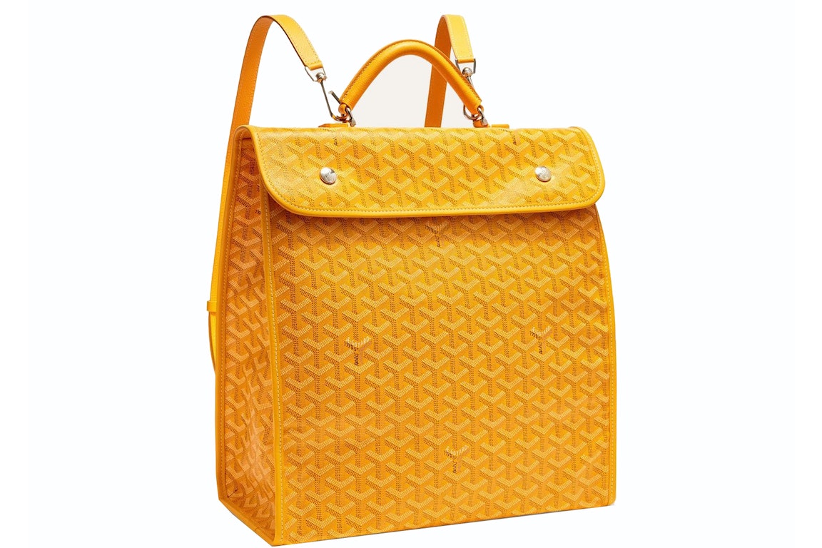 Pre-owned Goyard Saint Léger Backpack Yellow