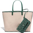 Goyard Artois Green PM Tote Bag. With initials HRA, Luxury, Bags