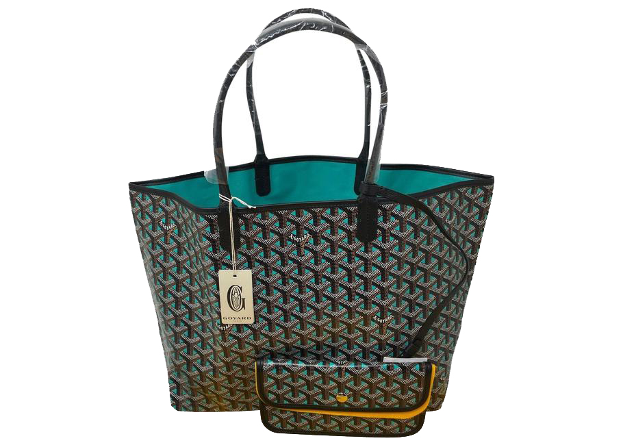 Goyard Saint Louis Tote PM Opaline Blue in Coated Canvas with 