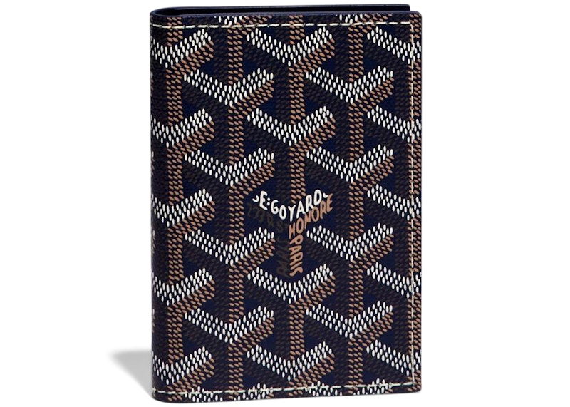 Goyard navy 2024 card holder