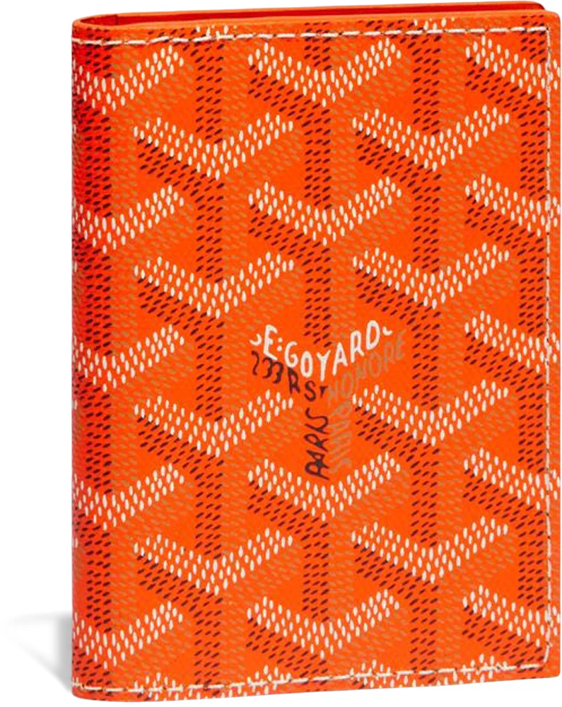 Goyard Saint Marc Card Holder Orange for Men