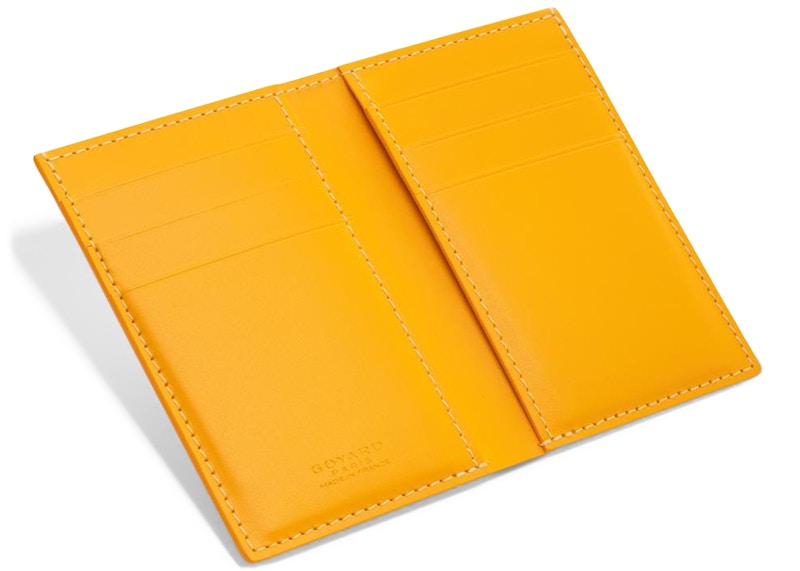 Goyard Saint Pierre Card Holder Yellow in Canvas/Calfskin US