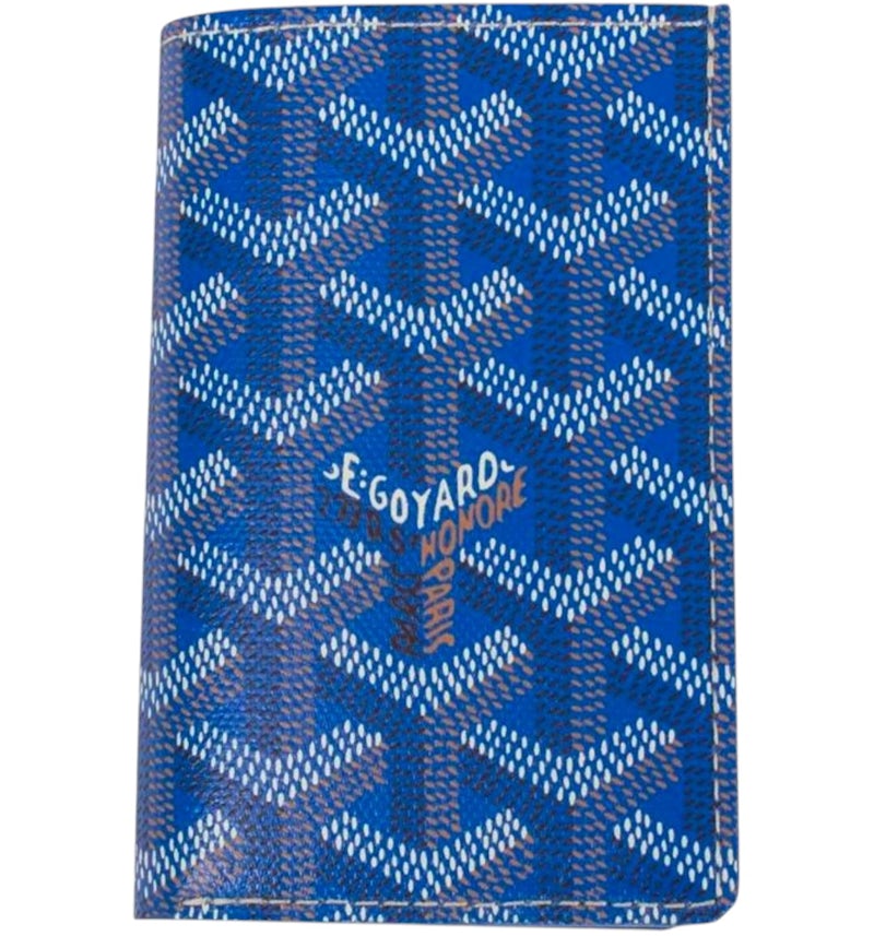 Goyard Saint Pierre Card Holder Sky Blue in Canvas/Calfskin US