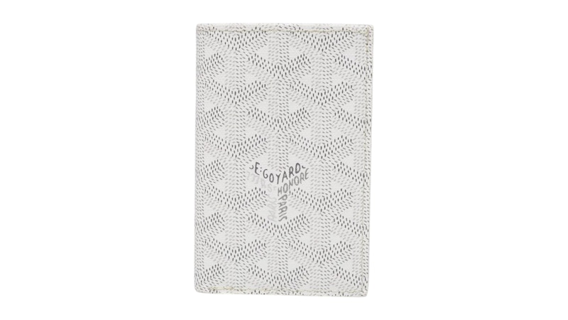 Goyard Saint Pierre Card Holder White in Canvas/Calfskin US