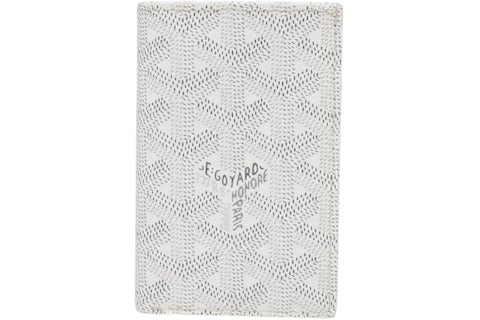 Goyard Saint Pierre Card Holder White in Canvas/Calfskin US