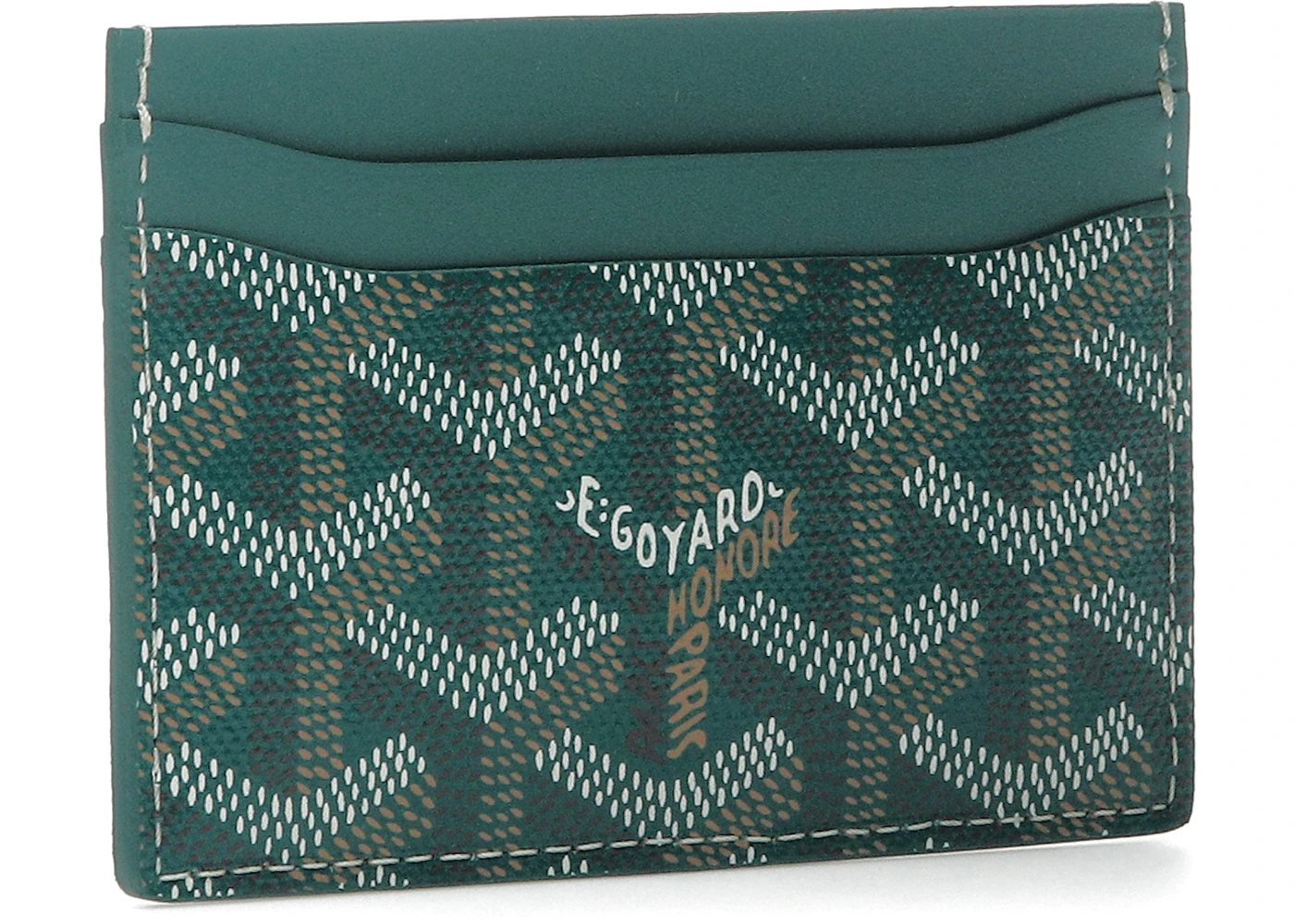 Goyard Saint Sulpice verde in Canvas/Calfskin IT - Main Image