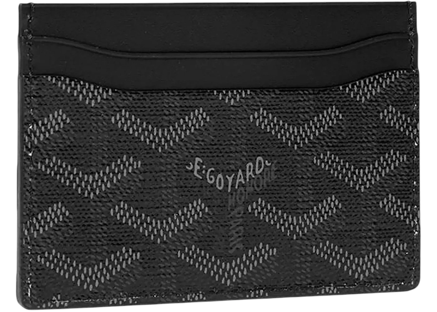 Goyard Saint-Sulpice Portafoglio Carte Nero Jet in Canvas IT