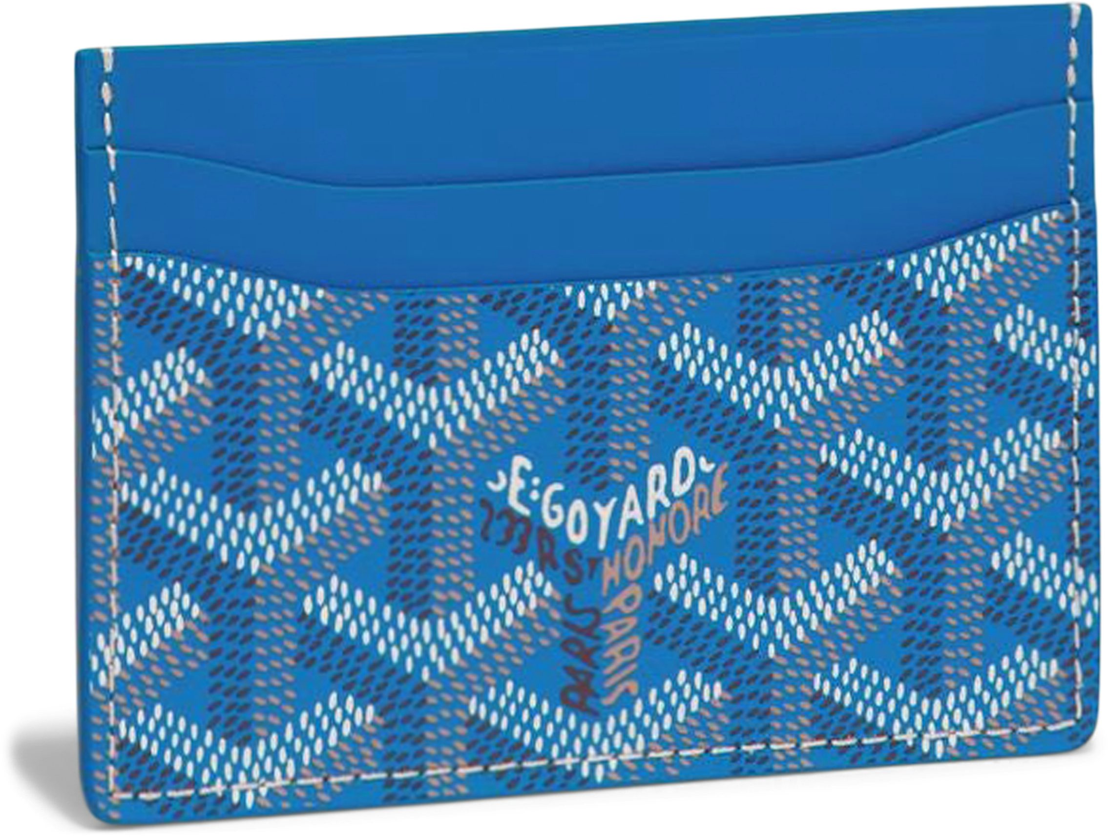 Saint sulpice leather card wallet Goyard Blue in Leather - 37362791