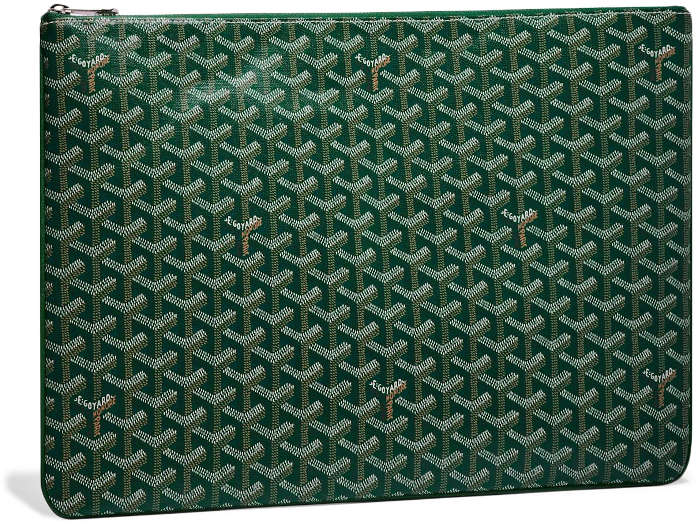 Goyard Goyardine Senat Pochette MM - Green Clutches, Handbags