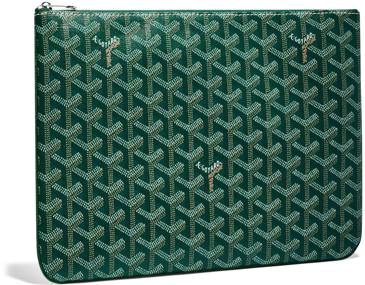 Goyard Goyardine Senat Pochette MM - Green Clutches, Handbags - GOY30642