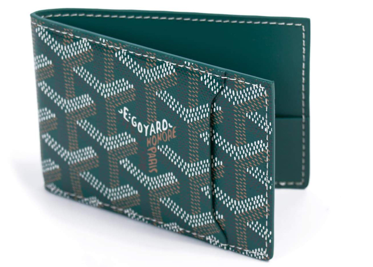 Goyard Slot Wallet Victoire Companion Goyardine Green in Coated 