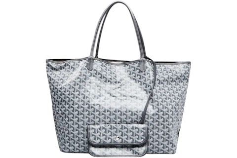 Goyard Saint Louis Tote GM Grey in Canvas/Calfskin with Palladium