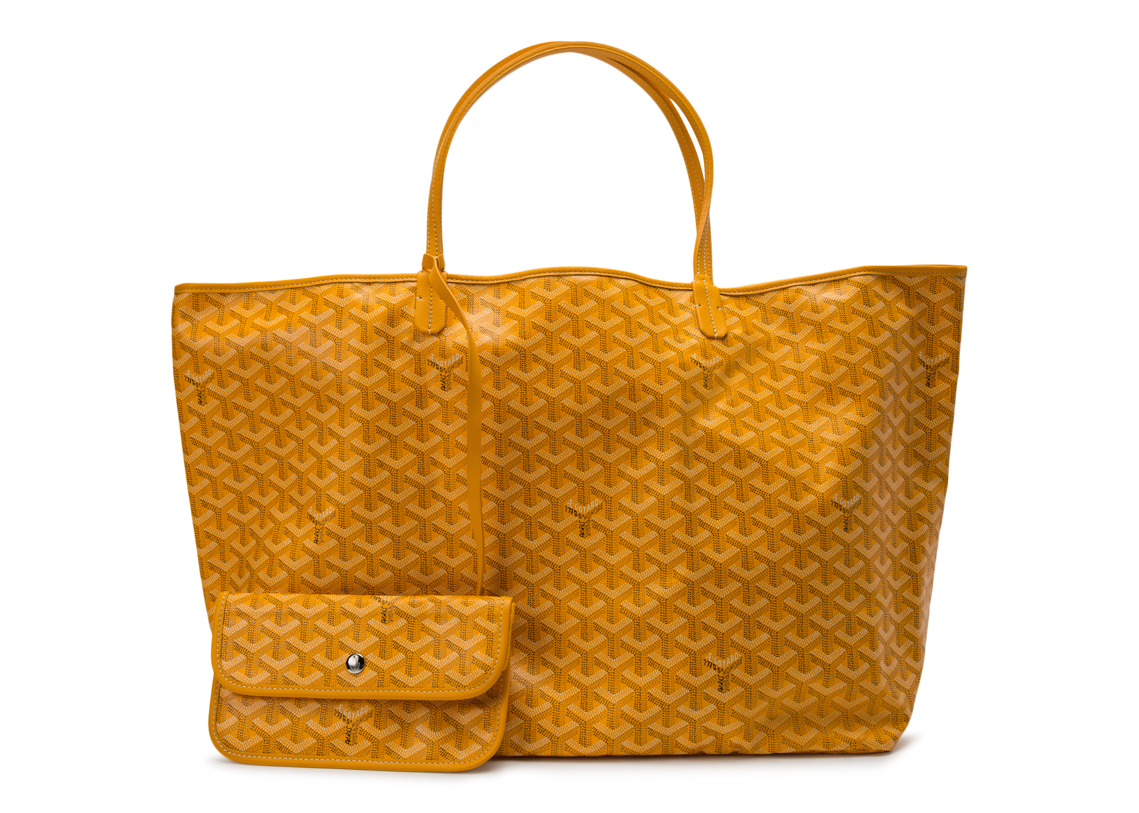 goyard yellow tote bag