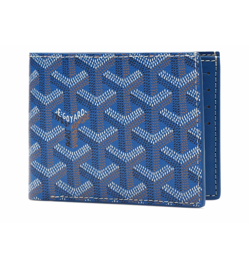 Portafoglio Goyard Victoire Wallet blu in Canvas/Calfskin IT